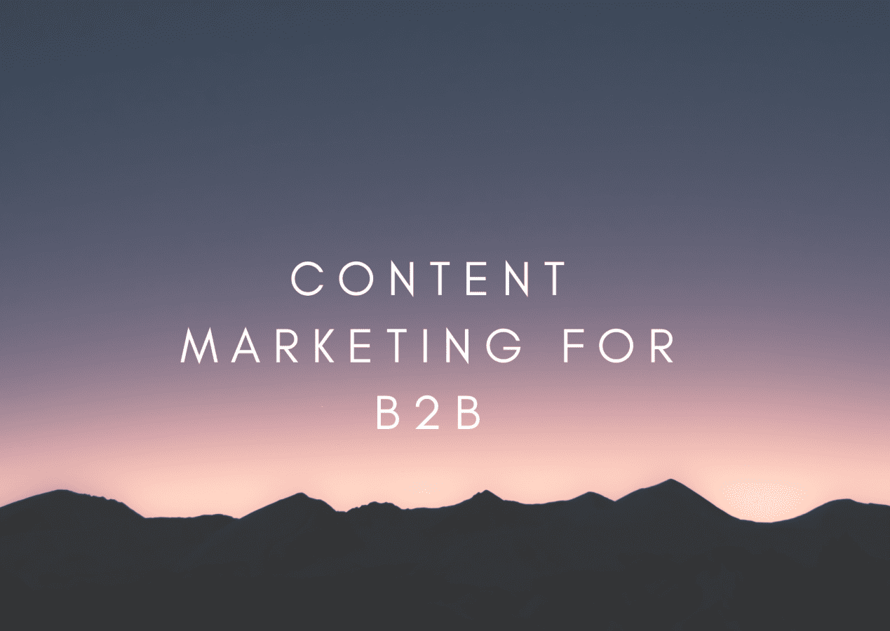 content marketing for B2B